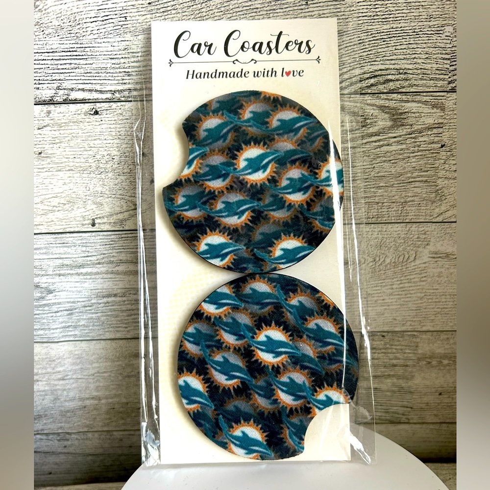 Dolphins Car Coasters